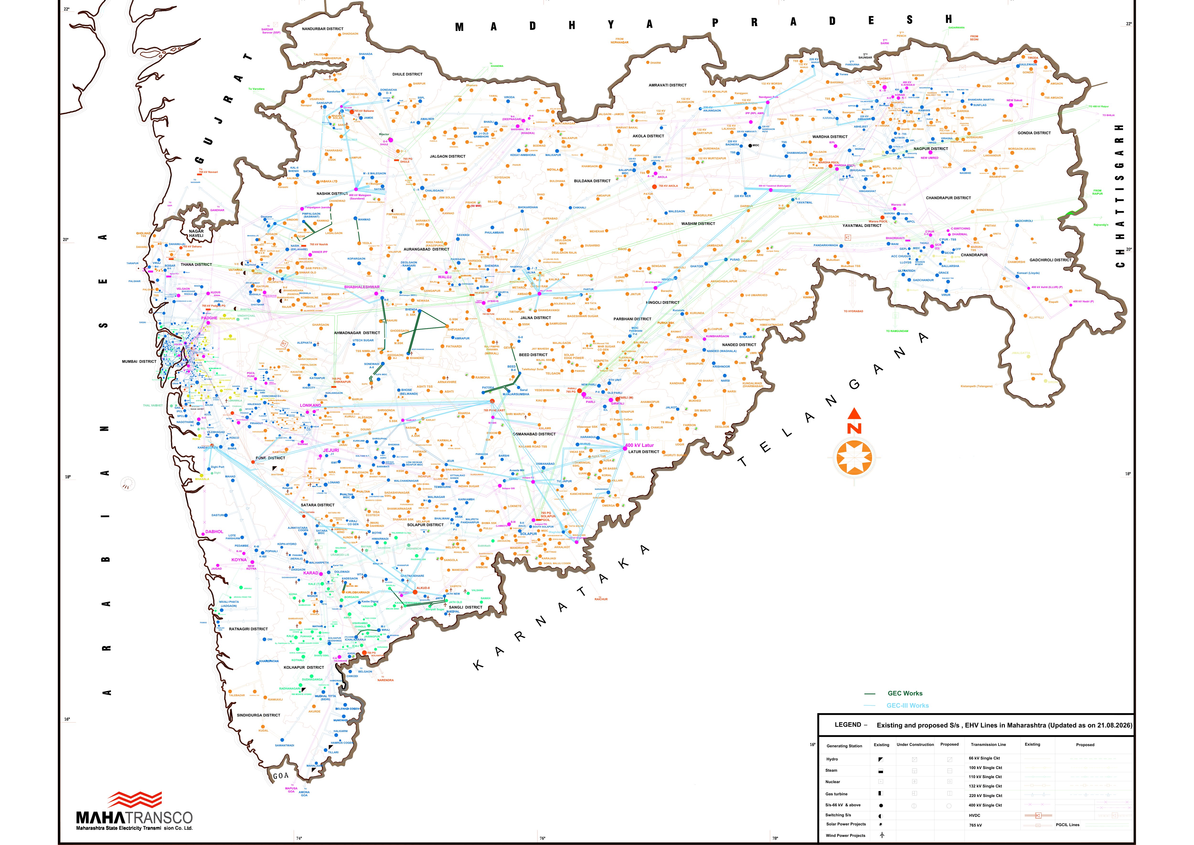 Maharashtra Transmission Map